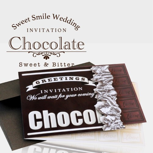 結婚式招待状・チョコレートのトップイメージ