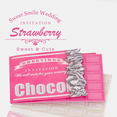 結婚式招待状・ストロベリーチョコレートのトップイメージ